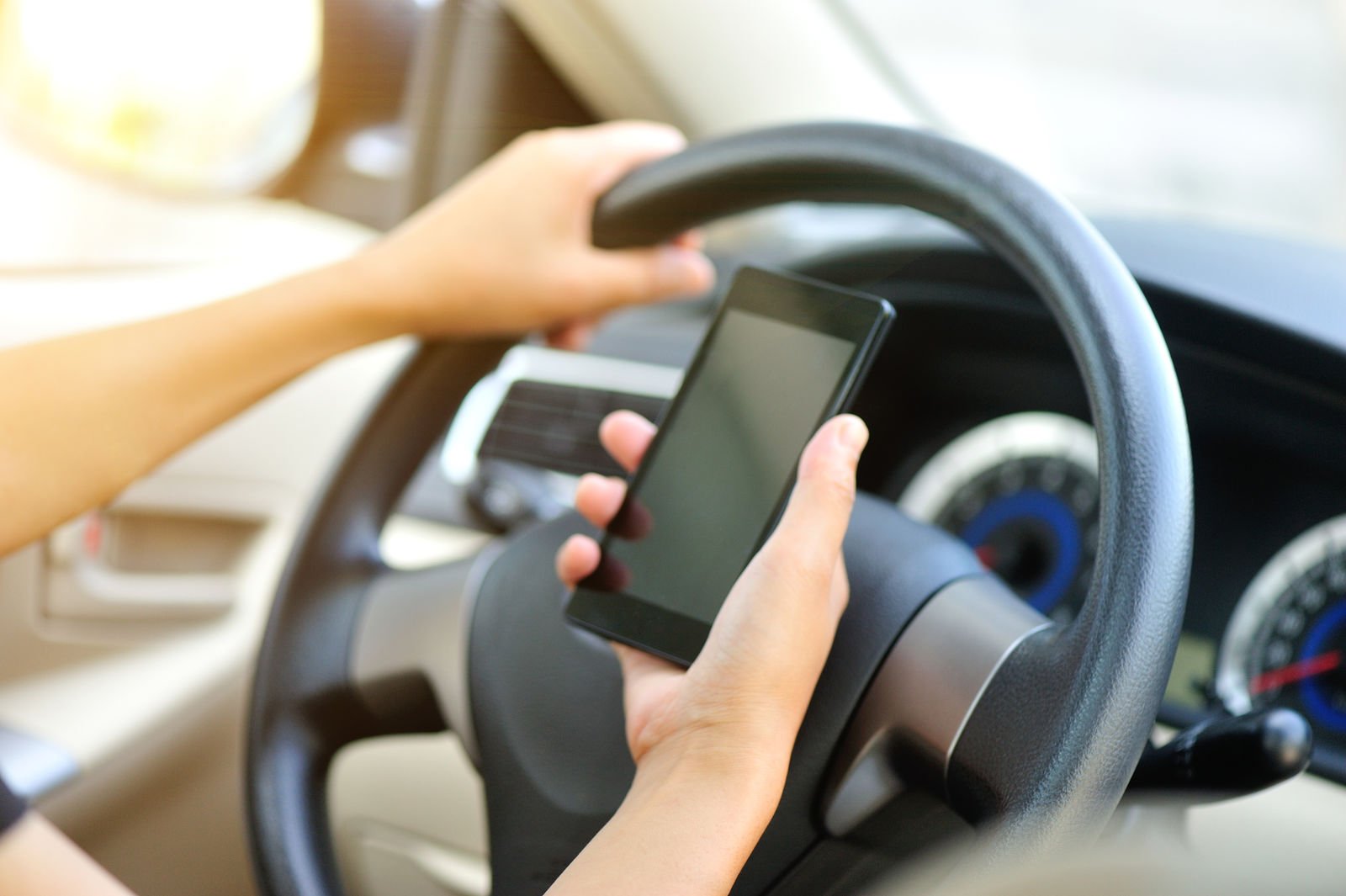 What are the top 10 ways to be distracted while driving?